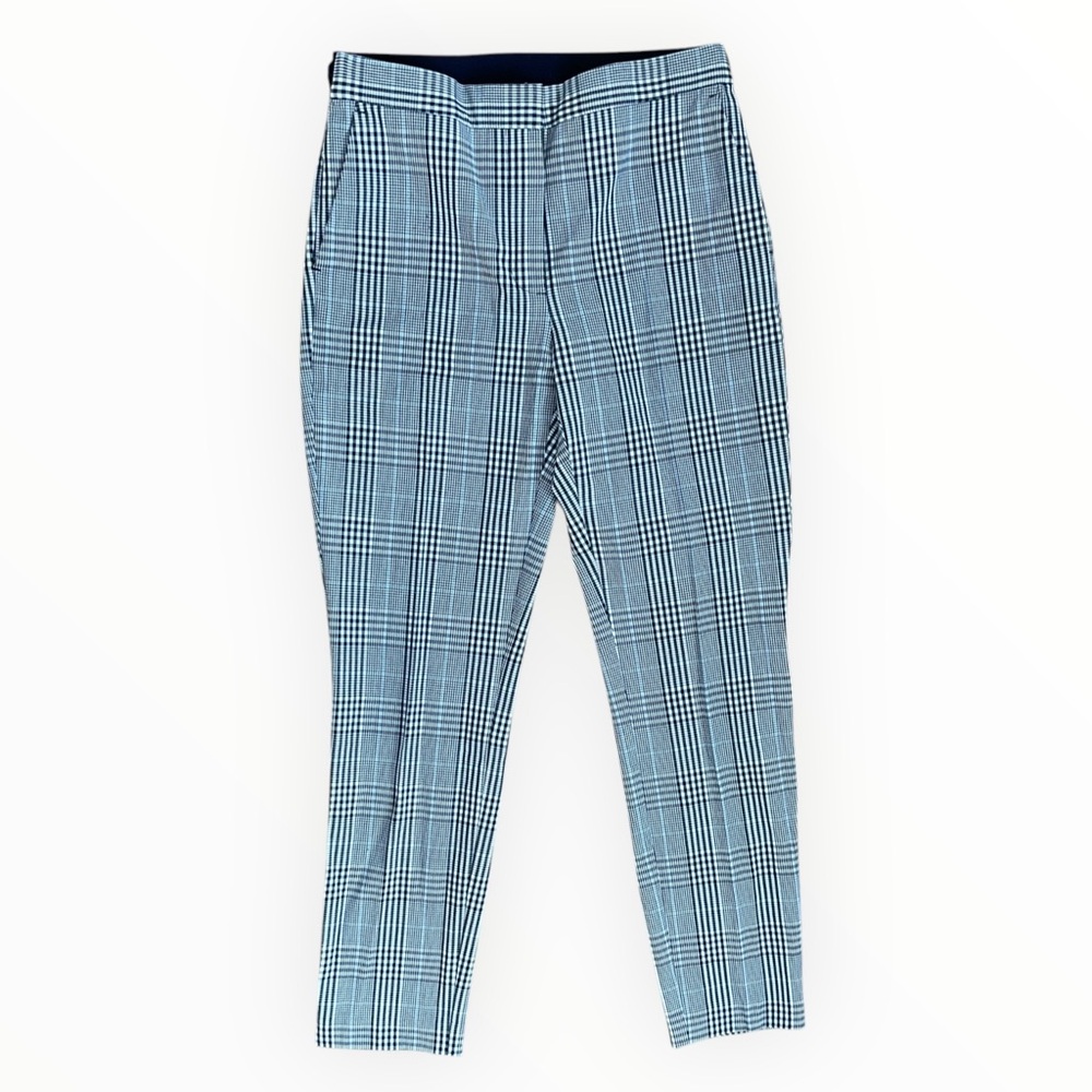 Zara Blue Plaid Pants
